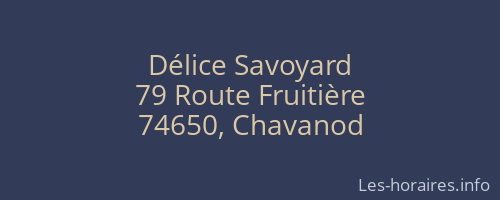 Délice Savoyard