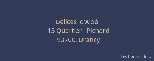 Delices  d'Aloé