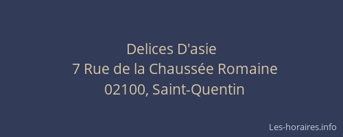 Delices D'asie