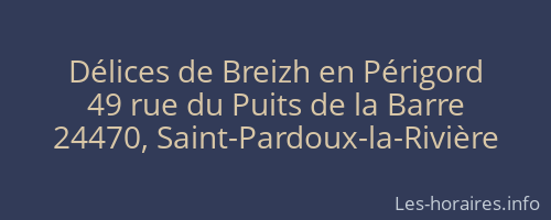 Délices de Breizh en Périgord
