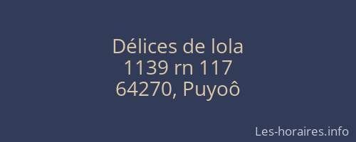 Délices de lola