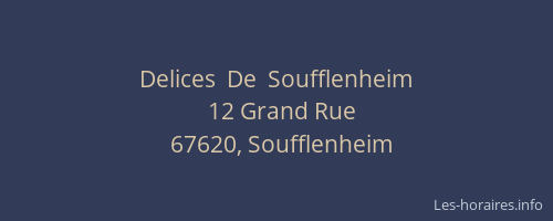 Delices  De  Soufflenheim