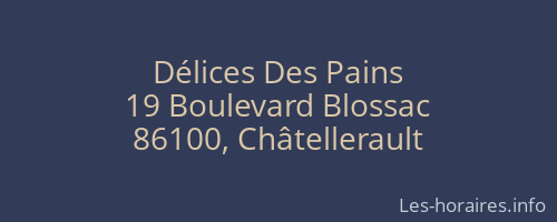 Délices Des Pains