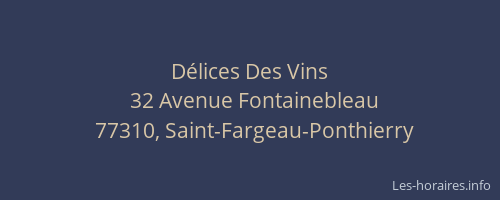 Délices Des Vins