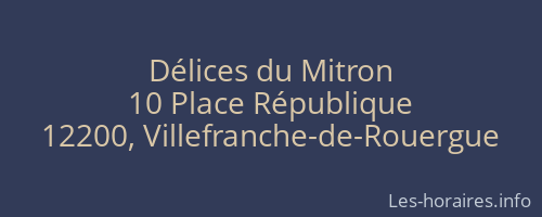 Délices du Mitron