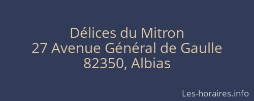 Délices du Mitron