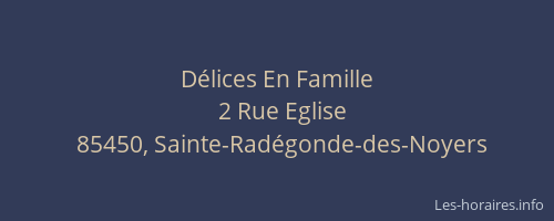 Délices En Famille