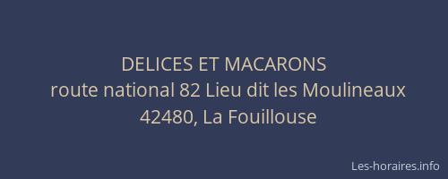 DELICES ET MACARONS