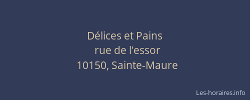 Délices et Pains