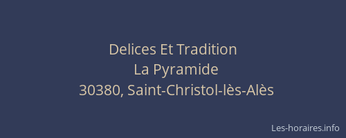 Delices Et Tradition