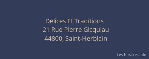 Délices Et Traditions