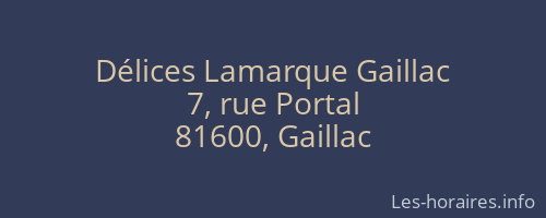 Délices Lamarque Gaillac