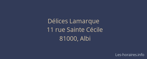Délices Lamarque