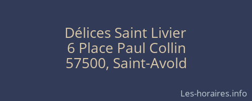 Délices Saint Livier
