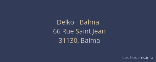 Delko - Balma