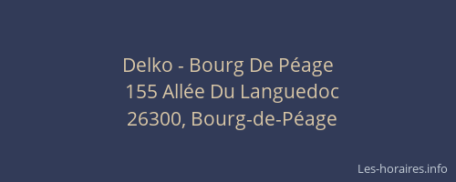 Delko - Bourg De Péage