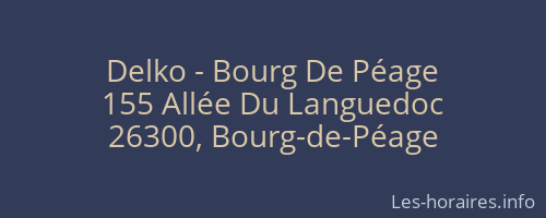 Delko - Bourg De Péage