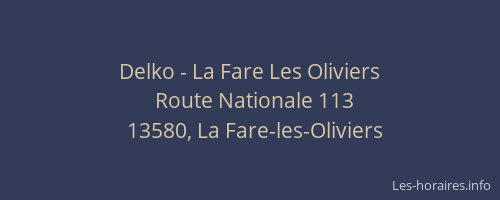 Delko - La Fare Les Oliviers