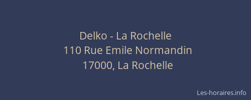 Delko - La Rochelle