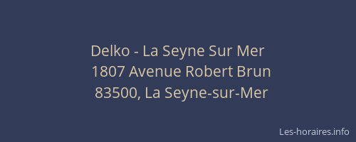 Delko - La Seyne Sur Mer