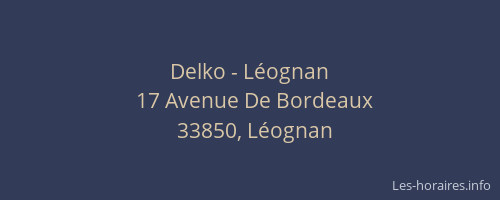 Delko - Léognan