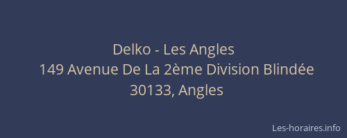 Delko - Les Angles