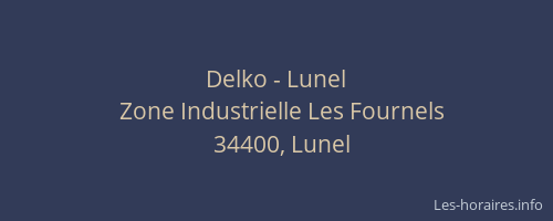 Delko - Lunel