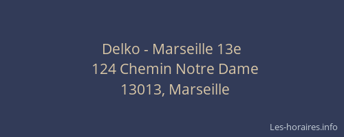 Delko - Marseille 13e