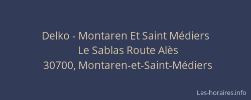 Delko - Montaren Et Saint Médiers