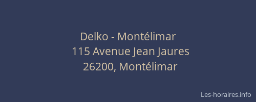 Delko - Montélimar