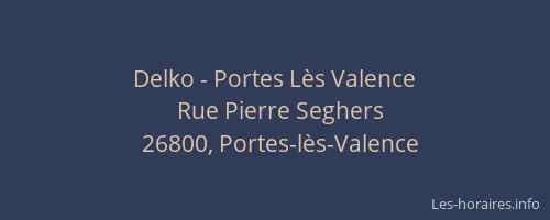 Delko - Portes L&egrave;s Valence