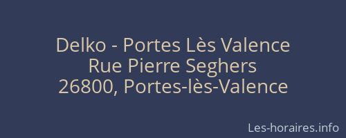Delko - Portes Lès Valence