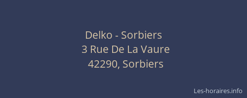 Delko - Sorbiers