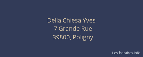 Della Chiesa Yves