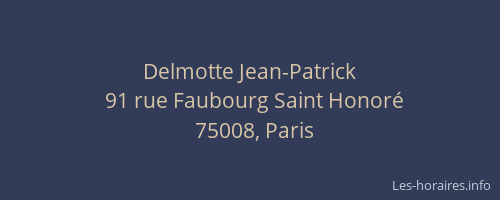 Delmotte Jean-Patrick