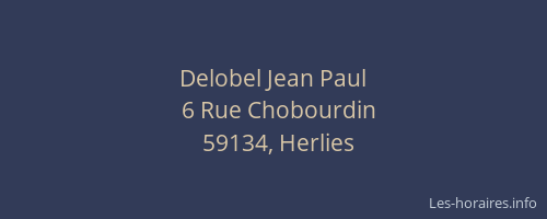 Delobel Jean Paul