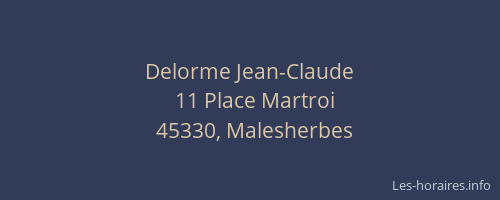 Delorme Jean-Claude