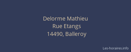 Delorme Mathieu