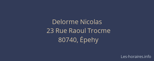 Delorme Nicolas