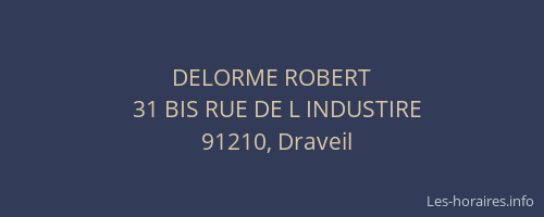DELORME ROBERT