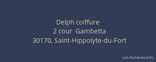Delph coiffure