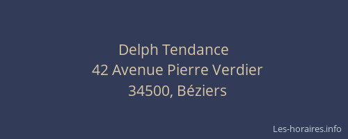 Delph Tendance