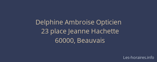 Delphine Ambroise Opticien