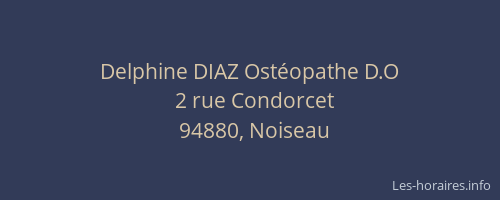 Delphine DIAZ Ostéopathe D.O