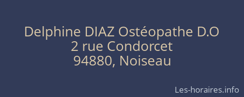 Delphine DIAZ Ostéopathe D.O