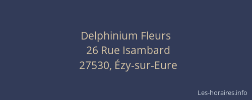 Delphinium Fleurs