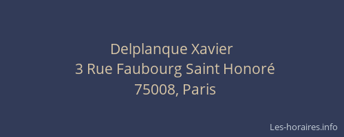 Delplanque Xavier