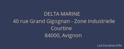 DELTA MARINE