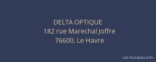 DELTA OPTIQUE