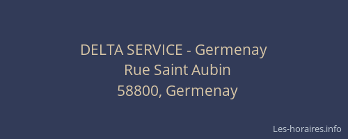 DELTA SERVICE - Germenay